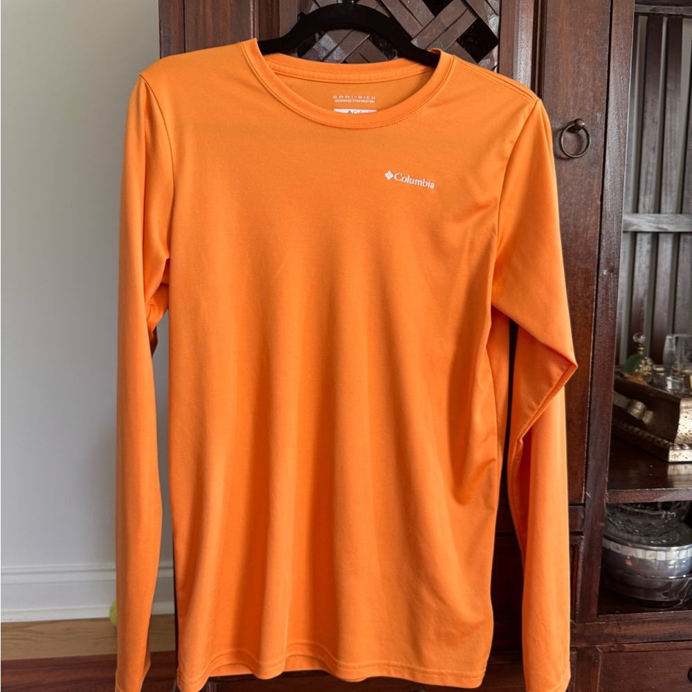 Columbia Omni-wick Orange Long Sleeve Shirt - Boys XL